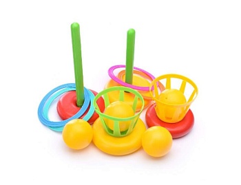 Кольцеброс с корзинками пластиковый, Детское издательство «Улыбка» Кольцеброс с корзинками пластиковый, Детское издательство «Улыбка»