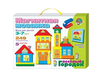Магнитная мозаика "Веселый городок", компания "Десятое королевство" Магнитная мозаика "Веселый городок", компания "Десятое королевство"