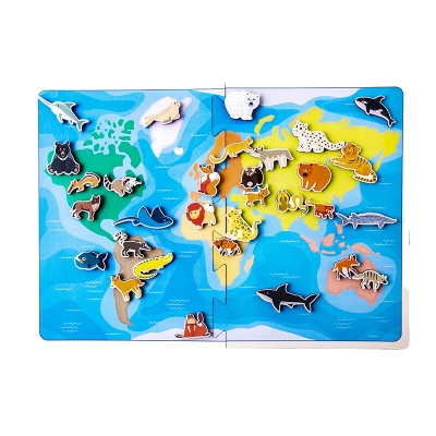 Липучка «Карта. Хищные животные», Сибирская игрушка