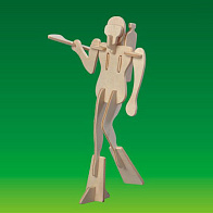 Сборная деревянная модель «Аквалангист»
