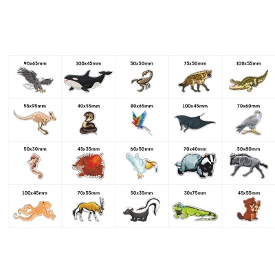 Комплект деревянных магнитов «Животный мир», Интердизайн