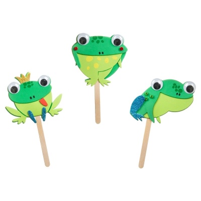 Набор для творчества «Весёлые лягушки» из EVA и пуговиц, Bondibon