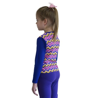 Туника Mia, принт зиг-заг/синий