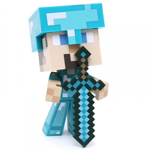 Фигурка персонажа Minecraft «Бриллиантовый Стив»