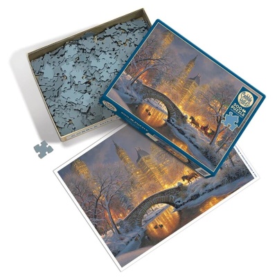 Пазл «Зимний парк в городе» 500 элементов, Cobble Hill