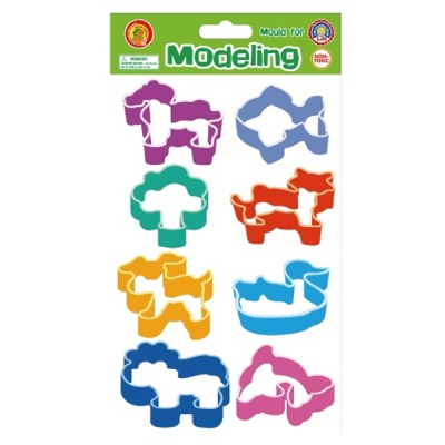 Пластмассовые формочки для теста, 8 шт