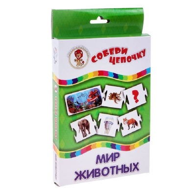 Настольная игра «Собери цепочку: Мир животных», Улыбка