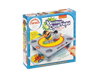 Настольная семейная игра "Хомяки-сумотори" магнитная, бренд Bondibon Настольная семейная игра "Хомяки-сумотори" магнитная, бренд Bondibon