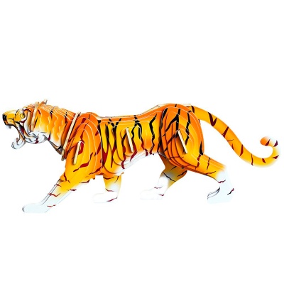 Сборная деревянная модель «Тигр» MC003 цветной, Чудо-дерево