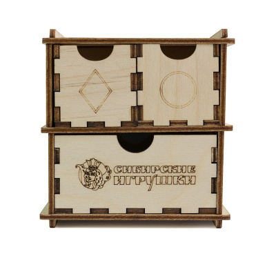 Комодик «Геометрические фигуры с гравировкой», Сибирские игрушки