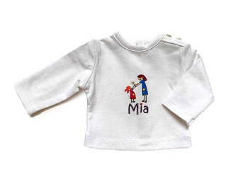 Лонгслив для куклы, бренд Mia