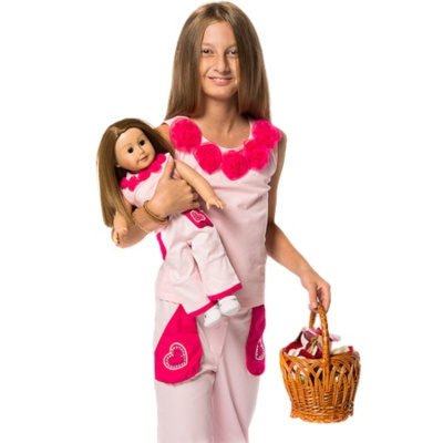 Брюки Mia для куклы розовые