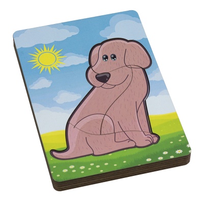 Вкладыш многослойный «Собачка», Сибирские игрушки