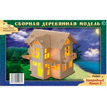 Сборная деревянная модель «Загородный домик 3», Чудо-дерево