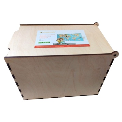 Комплект деревянных магнитов «Животный мир», Интердизайн