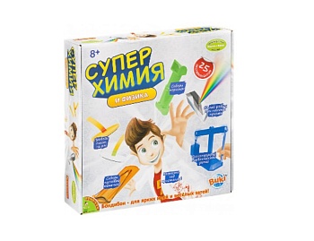 Набор для опытов "Суперхимия и физика" 25 экспериментов, серия Французские опыты, бренд Bondibon