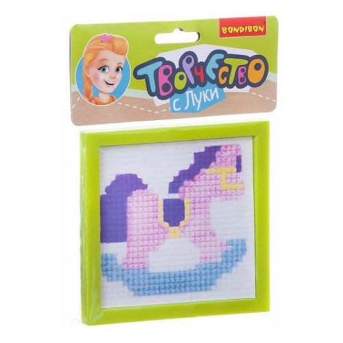 Набор для творчества «Набор для вышивания. Лошадка» на пластиковой канве, Bondibon