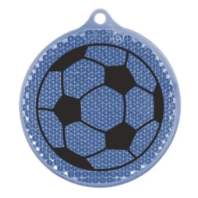 Светоотражатель пешеходный призматический «Мяч» синий, Мамасвет