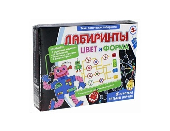 Настольная игра "Лабиринты. Цвет и форма" построение логических цепочек, ТМ "Ребус" Настольная игра "Лабиринты. Цвет и форма" построение логических цепочек, ТМ "Ребус"