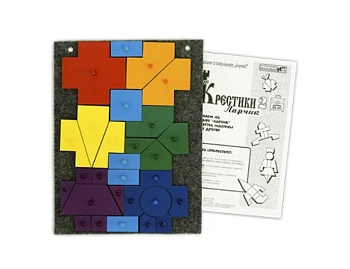 Развивающая игра для коврографа на липучках "Чудо-Крестики 2. Ларчик", Методики В. Воскобовича