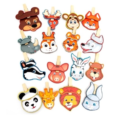 Игра с прищепками «Чьи уши №2», Сибирские игрушки