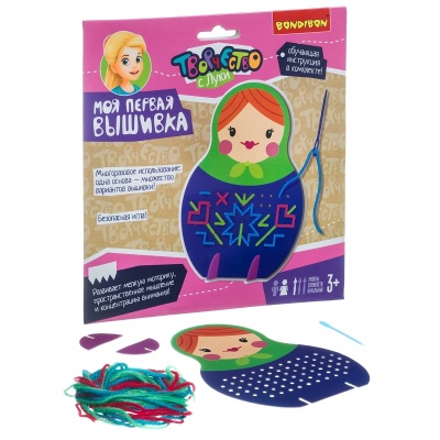 Набор для творчества «Моя первая вышивка: Матрешка», Bondibon