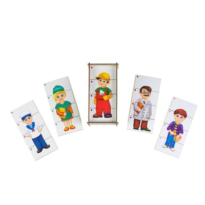 Сложи картинку «Профессии общие», Сибирские игрушки