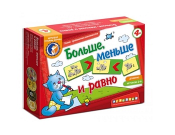 Настольная игра-домино "Больше, меньше и равно", ТМ "Ребус" Настольная игра-домино "Больше, меньше и равно", ТМ "Ребус"