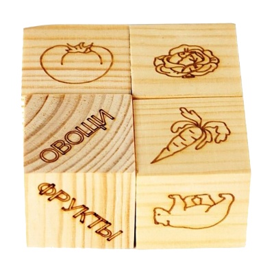 Набор из 4 кубиков «Мои первые ассоциации», Анданте