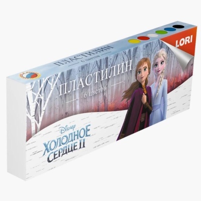Пластилин Lori Disney «Холодное сердце», 6 цветов