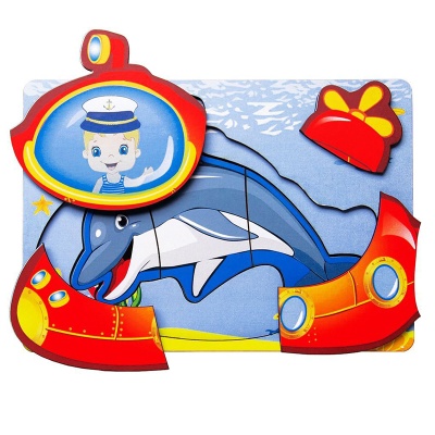 Вкладыш многослойный «Морской», Сибирские игрушки