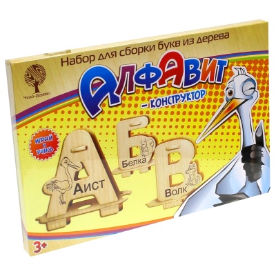 Набор для сборки букв из дерева «Алфавит-конструктор», Чудо-дерево