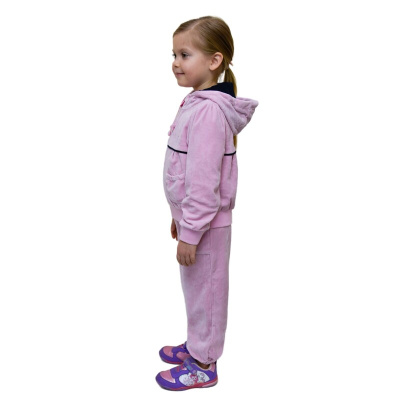 Спортивный костюм Mia 2 в 1 розовый велюр (куртка, брюки)