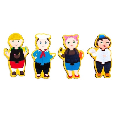 Сложи картинку мини «Профессии № 8», Сибирские игрушки