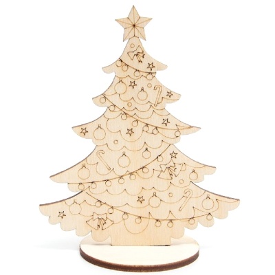 Ёлка настольная №6 для росписи, Сибирские игрушки