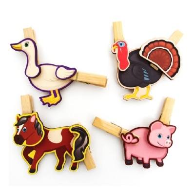 Игра с прищепками «Собери домашнее животное №3», Сибирские игрушки