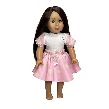 Юбка солнце-клеш для куклы, Mia