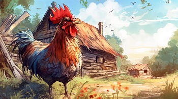Петух и жерновцы