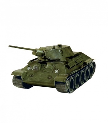 Сборная модель из картона «Танк Т-34 обр. 1941г.»