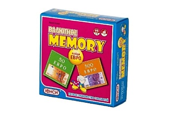 Настольная игра "Валютное memory. Найди Евро", компания ЮНСИ