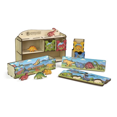 Комодик с принтом «Мир динозавров», Сибирские игрушки