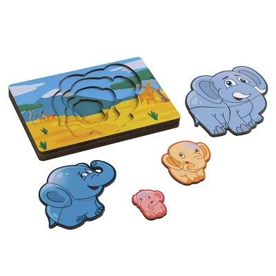 Вкладыш многослойный «Слоник», Сибирские игрушки