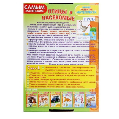 Настольная игра самым маленьким «Птицы и насекомые»