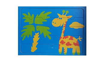 Пазл «Жираф» с раскраской