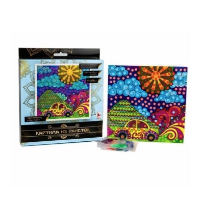 Картина из пайеток «Машина», Ракета