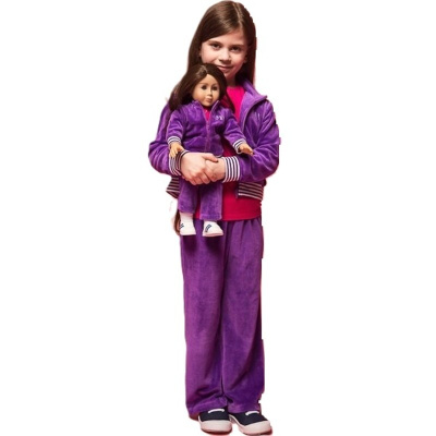 Спортивный костюм Mia фиолетовый велюр (куртка и брюки)
