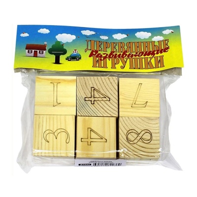 Набор из 6 кубиков «Цифры и знаки», Анданте