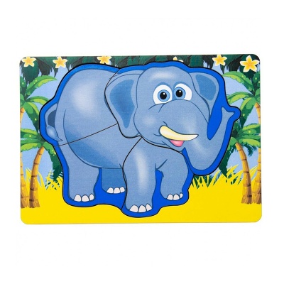 Вкладыш многослойный «Африканские животные», Сибирские игрушки