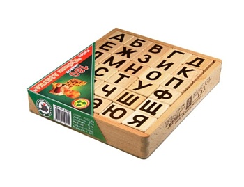 Развивающие деревянные кубики «Азбука», 180 знаков, компания «Престиж-игрушка»