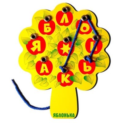 Шнуровка-читайка «Яблонька»